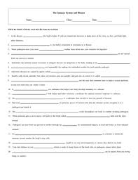 4 Immune System And Disease Worksheets With Keys By Maura Derrick Neill