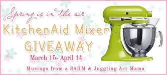 giveaway: kitchenaid stand mixer (ends