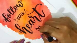 Brush pen heute bestellen, versandkostenfrei. How To Diy Water Color Background Using Camlin Brush Pens For Beginner Brush Pen Lettering Brush Pen Calligraphy Watercolor Background