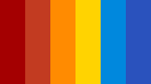The design is modern and the colors are bold.this work won first place in the. Red Orange Yellow Blue Color Scheme Blue Schemecolor Com