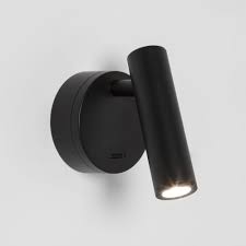 Astro 1058027 Enna Traditional Matt Black Led Wall Reading Light With Switch Ideas4lighting Sku34224i4l
