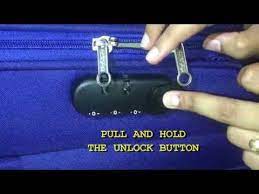 Set the dial to the combination, pull out the shackle andturn it 180 degrees. American Tourister Trolley Bag Lock Reset Cheap Online