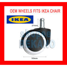 Lowest prices and largest range of ikea furniture in new zealand. Brand New Office Chair Wheels Castor For Ikea Chairs Casters Shopee Singapore