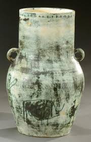 Jacques Blin Important Vase De Forme Balustre Presentant Deux Anses La Poterie Ceramique Sculpture Argile Vase En Ceramique