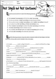 Past Simple And Past Continuous Grammar Worksheets High School Middle School Grammar Worksheets Grammar Worksheets