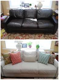 And after many years of service, when your covers are starting to look washed out, you can simply replace them by buying loose sofa covers. 7 Best Leather Couch Covers Ideas Leather Couch Redo Furniture Reupholster