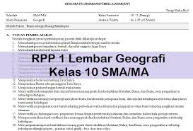 Rpp 1 lembar sma pelajaran mtk peminatan sejatinya harus disusun oleh guru yang bersangkutan, karena dengan menyusun rpp sendiri guru bisa lebih tahu dengan situasi dan kondisi siswa yang akan diajar. Rpp 1 Lembar Geografi Kelas 10 Sma Ma Antapedia Com