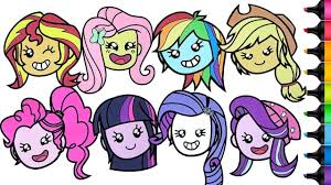 In coloringcrew.com find hundreds of coloring pages of my little pony and online coloring pages for free. My Little Pony Coloring Pages Compilation Equestria Girls Rainbow Dash Fluttershy Twilight Sparkle Youtube