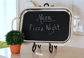 Surfaces painted with blackboard paint are cropping up all over our homes, so. How To Make A Chalkboard Menu For Parties Or Everyday Use