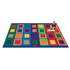 We also make a version with a hook & loop backing for carpeted rooms. Kaplan Seating Squares Carpets