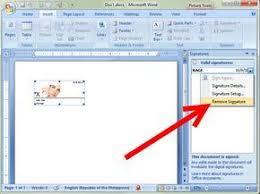 How To Add A Digital Signature In An Ms Word Document Digital Signature Words Microsoft Word Document