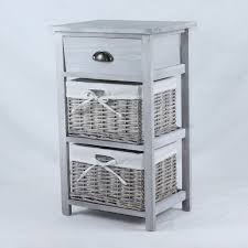 Wayfair.de has been visited by 100k+ users in the past month Vintage Grey Range 3 Drawers Bedroom Furniture Wood Bedside Table With Wicker Basket Buy Unfinished Small Wooden Movable European Style Chest Of Drawers Cabinet Storage Units Cupboard Table With Wicker