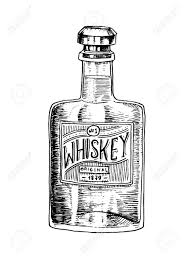Various grains (which may be malted) are used for different varieties, including barley. Vintage Whiskey Bottle With Label American Badge Alcoholic Royalty Free Cliparts Vectors And Stock Illustration Image 103921380