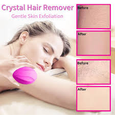 Stevenlay Crystal Hair Eraser, Epilator for Women, Hair Removal Device,  Hair Removal Stone, Crystal Hair Remover with Gentle Skin Exfoliation,  Reusable, Washable, Works