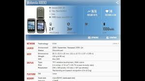 Motorola A1890 PRICE AND SPECIFICATION ...