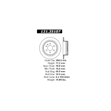 2016 Mercedes Benz Sprinter 3500 Disc Brake Rotor