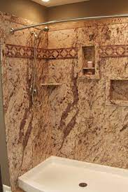 4 Design Options In Grout Free Diy Shower Tub Wall Panels Acrylic Shower Walls Shower Wall Panels Shower Wall