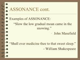 Assonance Cont Assonance Meaning Writing Poetry Poetry