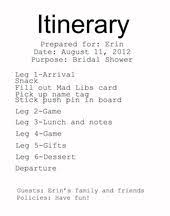 Pin By Espy Aceves On Lettys Bridal Shower Travel Bridal Showers Wedding Day Itinerary Bridal Shower Theme
