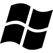 Black os windows icon - Free black operating system icons