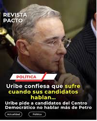 Uribe preocupado por su propio partido: 'me preocupa cómo hablan mis  candidatos' El expresidente Álvaro Uribe Vélez volvió a intervenir en el  debate político rumbo a las elecciones de 2026, enviando un