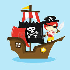 Une Illustration De Vecteur De Bande Dessinee D Un Gamin De Pirates Sur Un Navire Pirate Pirates Dessin Bateau Pirate Dessin Dessin De Bateau