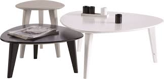 Trapezakia Salonioy Tripleto Coffee Table White Table Coffee Table