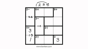 Prolog kenken solver 4 by 4. Kenken 4x4 Introduction And Strategy Youtube