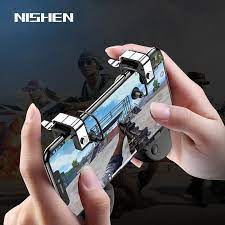 Pubg Mobile Game Controller Gamepad Trigger Aim Button L1r1 Shooter Joystick For Iphone Android Phone Game Pad Acce Mobile Phone Game Android Phone Phone Games