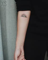 Sunrise Tattoo Tattooart Tattooartist Tat Blacktattoo Blacktattoos Linetattoo Lineart Ink Inked Mountains Mo Tattoos Sunset Tattoos Modern Tattoos