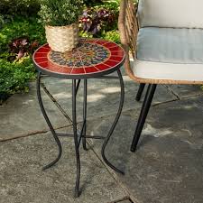 Make an offer on a great item today! Outdoor Mosaic Accent Side Table Red Haven Way Target