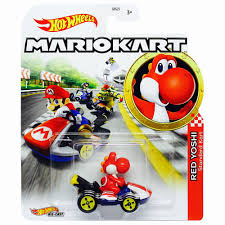 Mario kart 64 mario kart 64. Red Yoshi Standard Kart Super Mario Kart Character Car Diecast 1 64 Scale Walmart Com Walmart Com