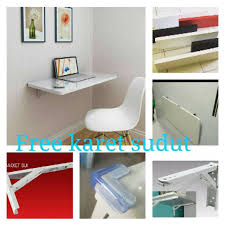 Membuat meja granit rangka baja ringan, minimalis dan kokoh. Meja Lipat Dinding Belajar Laptop 90cm X 40cm Bahan Hpl Shopee Indonesia