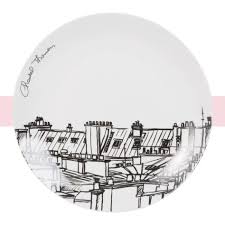 Assiette Plate En Porcelaine Blanche Imprime Toits De Paris Chantal Thomass Maisons Du Monde 9 98 Christmas Wishlist N Porcelaine Blanche Assiettes Plates