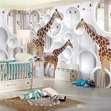 Check spelling or type a new query. Unique 3d View Giraffe Photo Wallpaper Cute Animal Wall Mural Art Wall Decor Paper Childrens Room Nursery Living Room Office From Greenho 24 92 Dhgate Com Nursery Room Animal Wall Decor Nursery Wallpaper