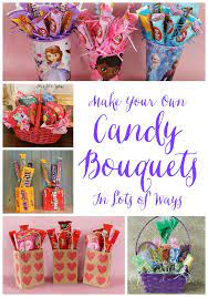 Make Candy Bouquets Lots Of Ways Candy Bouquet Diy Candy Bouquet Candy Crafts