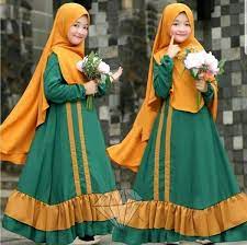 Hijup didirikan oleh diajeng lestari yang tidak lain adalah istri dari achmad zaki pendiri bukalapak.com. Jual Gamis Maxi Busana Muslim Modern Hijab Jilbab Anak Perempuan 7 9 Tahun Pakaian Muslimah Elegan Set Syari Kids Mewah Di Lapak Toko Areza Bukalapak