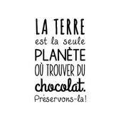 Proverbes Droles Sticker Mural Planete Chocolat Noir 35 X 60 Cm French Quotes Zen Quotes Quotes