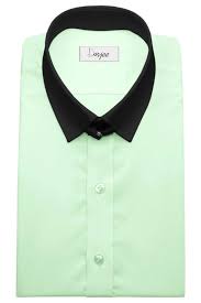 Mint Green Shirt in Tab Collar Men James Bond Style Outfit Loop Kent Collar  Dress Shirt Snap Tabbed Eton Collar Shirt Easter Brooks Brothers