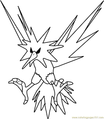 Feel free to print and color from the best 35+ pokemon zapdos coloring pages at getcolorings.com. Zapdos Pokemon Go Coloring Page For Kids Free Pokemon Go Printable Coloring Pages Online For Kids Coloringpages101 Com Coloring Pages For Kids