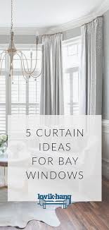 This window treatment really has a good taste. 5 Curtain Ideas For Bay Windows Curtains Up Blog Kwik Hang Window Curtains Living Room Window Treatments Living Room Bay Window Curtains Living Room