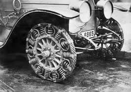 A Close Up Of The Steel Spring Tyre Created As A Substitute Tyre Because Of A Shortage Of Rubber In Germany 1917 Colored Tires Antique Cars Car
