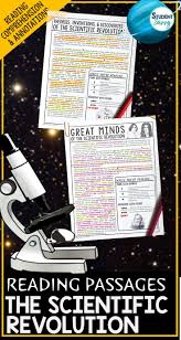 The Scientific Revolution Worksheets Reading Comprehension Passages Questions And Annotat Scientific Revolution Reading Passages Science Teaching Resources