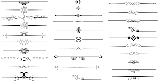 Free Vector Decorative Line Dividers Vector Free Decorative Lines Free Vector Clipart