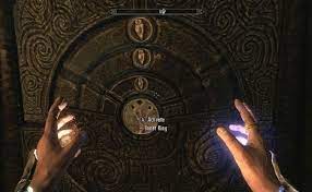You will eventually encounter a locked door with rotating rings around the keyhole. Bleak Falls Barrow The Elder Scrolls V Skyrim Wiki Guide Ign