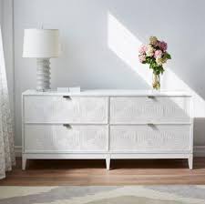 Our range of extra wide chests is crafted from strong and durable materials to ensure lasting quality and aesthetic. Borneo Extra Large 4 Drawer Dresser White Bungalow 5 Luxe Home Philadelphia