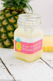 Diy Pineapple Sugar Scrub The Perfect Summer Hostesst Gift Diy Pineapple Pineapple Sugar Scrub Sugar Scrub Diy