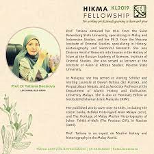 Apply to 1 assistant professor jobs in malaysia on naukri.com. Hikma Fellowship We Are Pleased And Honoured To Welcome Professor Tatiana Denisova Back To This Edition Of Hikma Fellowship Prof Tatiana Is A Lecturer At Rzs Casis She Obtained Her M A From