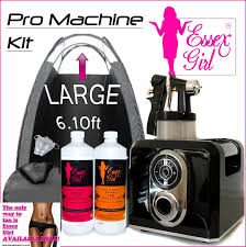 Fake Tan Spray Tanning Kit Hvlp Machine Solutions Tan Pro Tent Sticky Feet Black Essex Girl Beauty