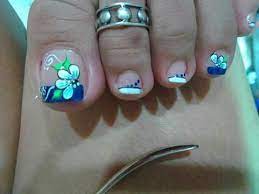 2 diseños de uñas elegantes para principiantes. Pintados De Unas Para Los Pies Faciles